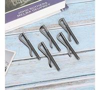 Hztyyier Anti -pos-Prost-Prince Money Pinmp/Holder Design Simple Design Writing Pocket Plance/Holder 5pcs pour Les Classes en Espèces Banqueur Not Storage 75 Mm pour Le Sac en Cuir (Golden /