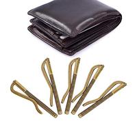Hztyyier Anti -pos-Prost-Prince Money Pinmp/Holder Design Simple Design Writing Pocket Plance/Holder 5pcs pour Les Classes en Espèces Banqueur Not Storage 75 Mm pour Le Sac en Cuir (Golden /