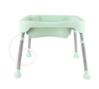 Hztyyier Bassin à Shampoing Station de Lavage des Cheveux Couchés, Lavabo Confortable avec Support de Cou Amovible, Matière Plastique Robuste, Portable et Compact, Taille 48 X 33,5 Cm (GREEN)