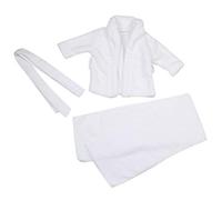 Hztyyier Bébé Prop Peignoir Blanc, Serviette de Bain À Capuche pour Nouveau-Né, Costume de Photographie Bébé (3-6 Mois)