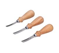 Hztyyier Biseauteurs de Bord en Cuir en Acier Inoxydable, 4mm 6mm 8mm pour le Bricolage du Travail du Cuir, Prise Confortable