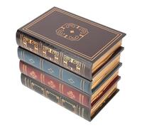 Hztyyier Boîte de Rangement Décorative en Forme de Livre Vintage, 16 x 13,2 cm, pour Bureau et Maison