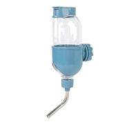 Hztyyier Bouteille d'eau Suspendue pour Chien, Grande capacité, Conception à Double Perle pour Cage à Chiot, Chenil Distributeur d'eau en Plastique de 500 ML pour Petit Espace de Vie (Blue)