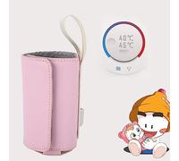 Hztyyier Bouteille Nutritionnelle pour Nourrissons Chauffage Portable Chauffage Portable Fournisseur USB Fournisseur de Température à Quatre Couches (PINK)
