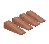 Hztyyier Cale de Butée de Porte en Bois 4 Pièces, Butée de Porte Triangulaire en Hêtre avec Poignée sans Dommage au Sol pour Chambre à Coucher, Salon, Salle de Bain