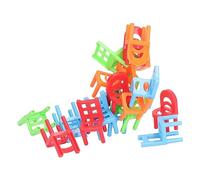 Hztyyier Chaises Empilables pour Enfants, 18 Pièces, Jeu Interactif Parent-Enfant, Fabrication Soignée pour Fête de Vacances, Matière Plastique