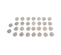 Hztyyier Clips de Sucette Ronds en Métal, Paquet de 30 en Acier Inoxydable, Clips de Dentition Durables pour les Tout-petits et les Projets de Bricolage