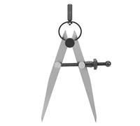 Hztyyier Compas en Cuir Ajustable 4 Pouces, Outil de Traçage Rotatif en Acier Verrouillable, Séparateur de Ligne pour Travail du Cuir DIY