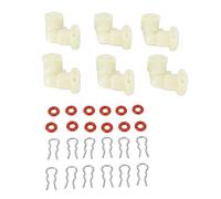 Hztyyier Connecteur de Fluide en Forme de L, Problème D'insertion Rapide avec Matériau en Plastique, Fer et Silicone pour L'extraction du café