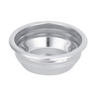 Hztyyier Coquille de Filtre de Poignée sans Fond en Acier Inoxydable de Haute qualité 58 Mm pour la Machine à café Idéal pour le thé et le Bar (portion double)