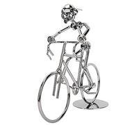 Hztyyier Coureur de Bicyclette en Métal, Modèle de Personnages Abstraits, Artisanat Décorations pour Maison Bureau Chambre