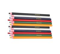 Hztyyier Crayons de Marquage à la Craie, Crayons Effa?ables pour Retouche Textile, 6 Couleurs 12 Pièces pour Projets de Couture