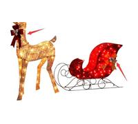 Hztyyier Décorations de Noël, Cour Extérieure Extérieur Décor de Noël Décorations de Vacances en Ruban Bowknot avec Fil de Métal pour Mparre (1)