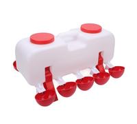Hztyyier Distributeur d'eau Automatique pour Poulet, Grande capacité, Système D'arrosage à Remplissage Automatique pour Volaille, Canard, Oie, 28 Pièces