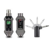 Hztyyier Émetteur et Récepteur XLR sans Fil, Rechargeable, Portée de 164 Pieds, pour les Utilisateurs de Micros Dynamiques et à Condensateur Lors d'événements en Direct