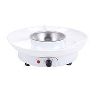 Hztyyier Ensemble de Caquelon à Fondue électrique, Kit de Fondue au Chocolat avec 10 Brochettes et Plateau de Service Amovible, pour les Fêtes, les Rendez-vous, les Réunions de (Prise UE 1500w)