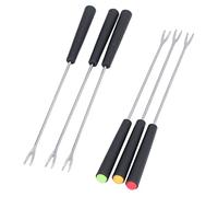 Hztyyier Ensemble de Fourchettes à Fondue Durables en Acier Inoxydable, pour Gâteau, Fondue au Chocolat et au Fromage, 6 Pièces pour Fête de Cuisine à Domicile