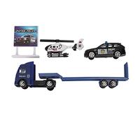 Hztyyier Ensemble de Jouets de Camion D'ingénierie en Alliage 1 : 64, Améliore la Cognition des Véhicules chez Les Enfants, Stimule L'imagination et la Confiance, Taille Compacte env. 20 Cm, Idéal