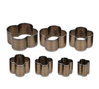 Hztyyier Ensemble de Poinçons de Découpe en Cuir, 7 Pièces, Forme Florale, Outil de Perforation pour Artisanat