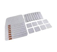 Hztyyier Ensemble de Sets de Table en Feutre avec Sac à Fourchette et sous-Verres, Tapis de Salle à Manger Résistant à la Chaleur pour la Cuisine Domestique, 140 Degrés F, Ensemble de Tapis de Table