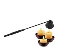 Hztyyier Éteignoir à Bougie en Acier Inoxydable avec Manche Long, pour Aromathérapie et Dîner aux Chandelles