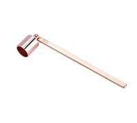 Hztyyier Éteignoir à Bougie en Acier Inoxydable Long, Or Rose, pour Éteindre en Toute Sécurité Les Mèches de Bougie