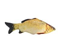 Hztyyier Faux Poisson Réaliste, Oreiller en Peluche de Carpe d'oreiller de Coussin de Poisson Doux, Jouet d'animal en Peluche de d'oreiller (40cm)