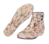 Hztyyier Femme Bottes de Pluie Imperméables, Chaussures de Jardin Confortables à la Mode pour Travail en Plein Air (Taille 38)