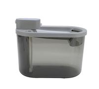 Hztyyier Fontaine d'eau pour Chat, Distributeur Automatique d'eau pour Animaux de Compagnie à Chargement sans Fil avec Système de Circulation et Pompe Silencieuse, pour Chats et Chiens (Gray)