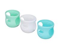 Hztyyier Housse de Biberon en Verre, Manchons en Silicone Anti-brûlure pour Biberons de 4 Oz, Housse Isolée Résistante aux Rayures pour une Alimentation en Toute sécurité, Ensemble de 3 Manchons