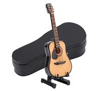 Hztyyier Instrument Ornement Miniature Guitare, Réplique Modèle Musical avec étui pour Cadeaux d'anniversaire et de Noël