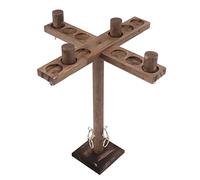 Hztyyier Jeu de Lancer D'anneaux en Bois pour Adultes Jeu Interactif Amusant avec Crochet et Anneau avec échelles de Tir pour Quatre Joueurs Bar & Dining Other Bar Tools & Accessories