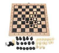 Hztyyier Jeu D'échecs en Bois Backgammon Pliable et Portable pour Activités Familiales et Divertissements Entre Amis, Matériau en Bois Pendant Plus de 3 Ans (#11)