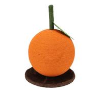 Hztyyier Jouet à Gratter pour Chat Orange, Boule à Gratter en Jute Durable pour des Griffes Saines et Une Protection des Meubles