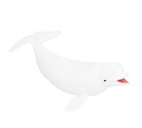 Hztyyier Jouet en Plastique Réaliste de Béluga, Petite Figurine de Vie Marine Portable pour Toute Aventure
