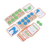 Hztyyier Jouet Mathématique à Dix Cadres, Matériel en Tilleul, Jouet éducatif pour Enrichir la Connaissance des Nombres, 20x8x1cm, pour Enfants, éducation Précoce