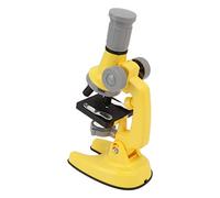 Hztyyier Jouet Microscope Expérimental pour Juniors avec Double Source de Lumière et Angles Réglables, pour Les Enfants (Yellow)