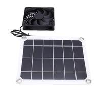 Hztyyier Kit de Ventilateur D'extraction Solaire, Ventilateur à Panneau Solaire 7 W avec Matériau ABS Robuste pour Animal Domestique, Poulailler, Serre, Hangar, Cuisine, Camping-Car