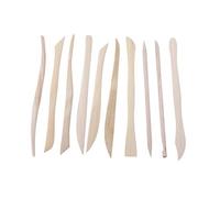 Hztyyier Kit d'Outils de Sculpture en Bois, 10 Pièces Double Extrémité, pour Modelage d'argile, Poterie et Polymère, Construction en Buis