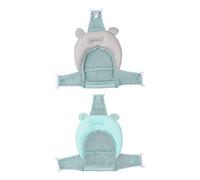 Hztyyier Mat de Support D'Oreiller Flottant de Siège de Baignoire pour bébé Premium pour les Nouveau-nés avec Oreiller rembourré pour un Temps de Bain Sûr et Amusant (rouge)