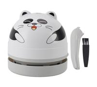 Hztyyier Mini Aspirateur de Bureau de Dessin animé Mignon, Aspirateur de Poussière de Table Portable pour Nettoyer Les Miettes de Poussière, Ordinateur de Voiture avec Brosse de Nettoyage