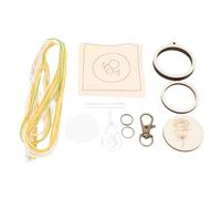 Hztyyier Mini Kit de Démarrage de Broderie de Broderie en Bois en Bois adapté aux Amateurs D'artisanat