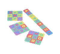 Hztyyier Mini Tapis de Jeu Puzzle Alphabet et Chiffres, 36 Pièces, pour Bébés et Enfants, Tapis de Verrouillage en Plastique Sûr, Jouet pour L'apprentissage ABC et 123