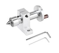 Hztyyier Mini Tour à Bois Portatif, Double Roulement, avec Clé de Forage, Centre de Tournage