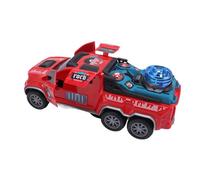 Hztyyier Modèle de Véhicule Tout-Terrain Mignon avec Son et Lumière, Modèle de Voiture électrique pour L'exploration des Enfants (Rouge)