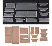 Hztyyier Modèle en Acrylique, Pochoir Transparent pour Craft Cuir pour Bricolage de Pochette Portefeuille