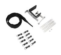 Hztyyier Outil de Traction de Fermeture à Glissière Efficace à Double extrémité en Acier Inoxydable Curseurs de Gabarit de Fermeture à Glissière Rapides pour Atelier de Tailleur de Robe,