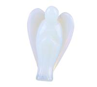 Hztyyier Pierre Cristal Opale Naturelle en Forme d'ange, 3,8 cm, Pierre de Guérison,