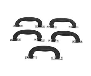 Hztyyier Poigure de Boîtier de Style Vintage Stable-Slavage des Bagages de 5 Pcs Stables avec des Vis de la Poignée de Tronc de Bricolage (Black)