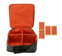 Hztyyier Réglable à 4 Compartiments Fishing Reel and Gear Case Sac de Rangement de Grande capacité avec Plusieurs Inserts de Poche Rembourrés et Séparateurs pour la Pêche à la (Modèle de